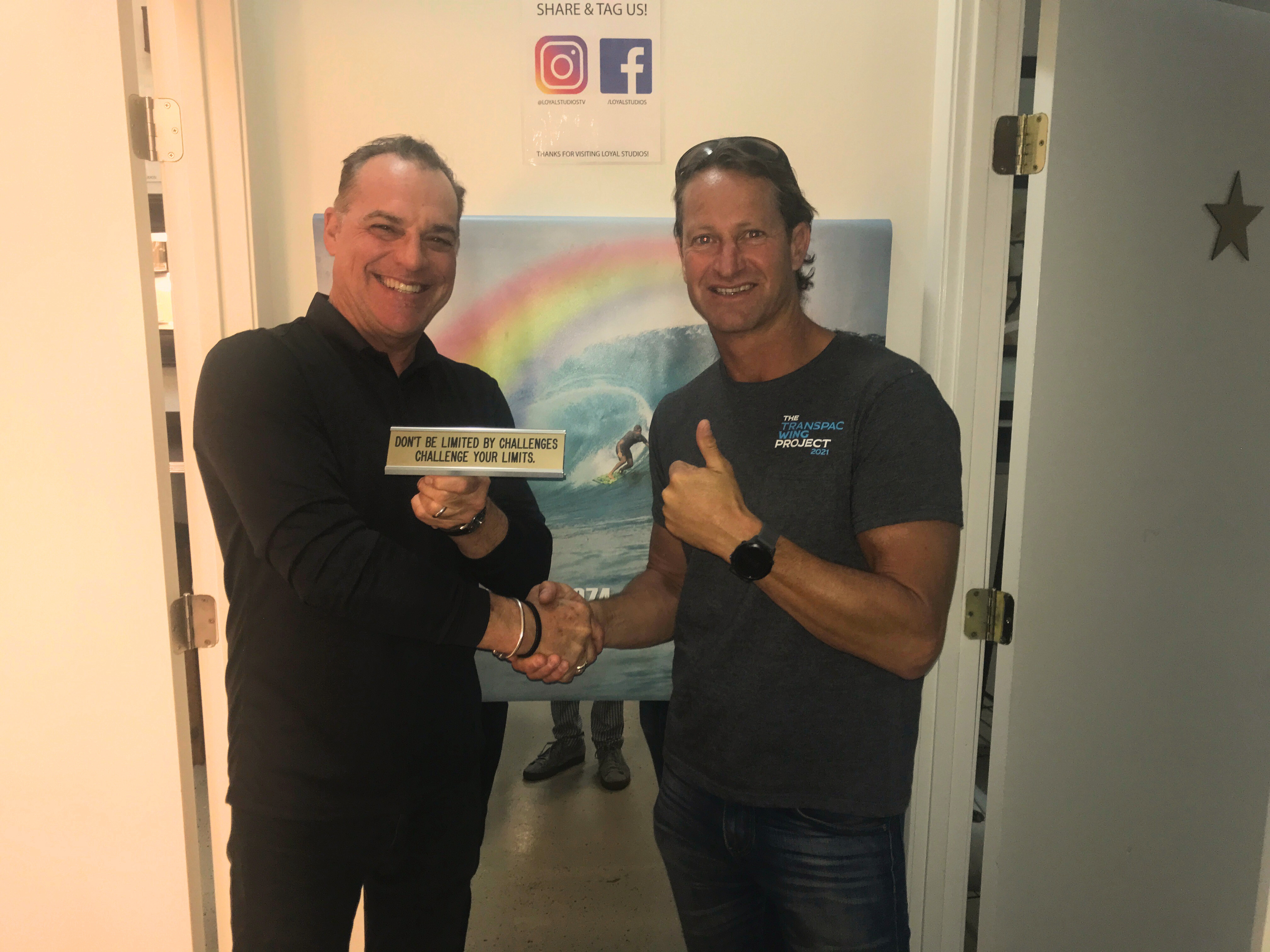 Bob With Big Wave Surfer Chris Bertish