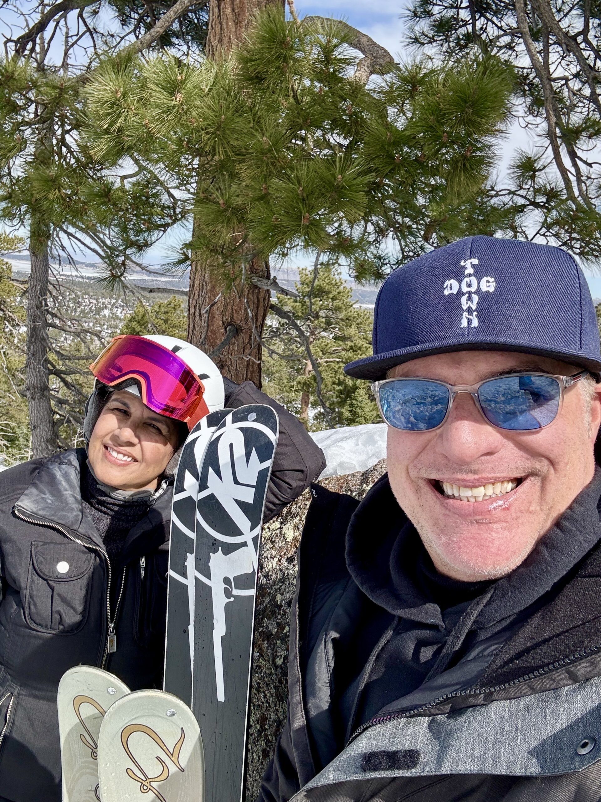 Bob Bekian With Wife Sonia on Ski Mountain