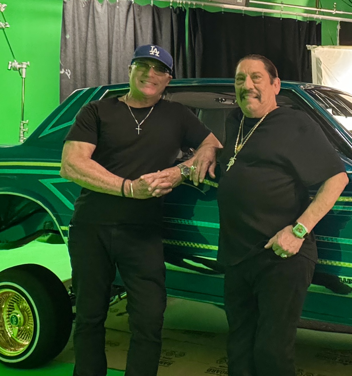 Bob Bekian directing Danny Trejo for The Discovery Network