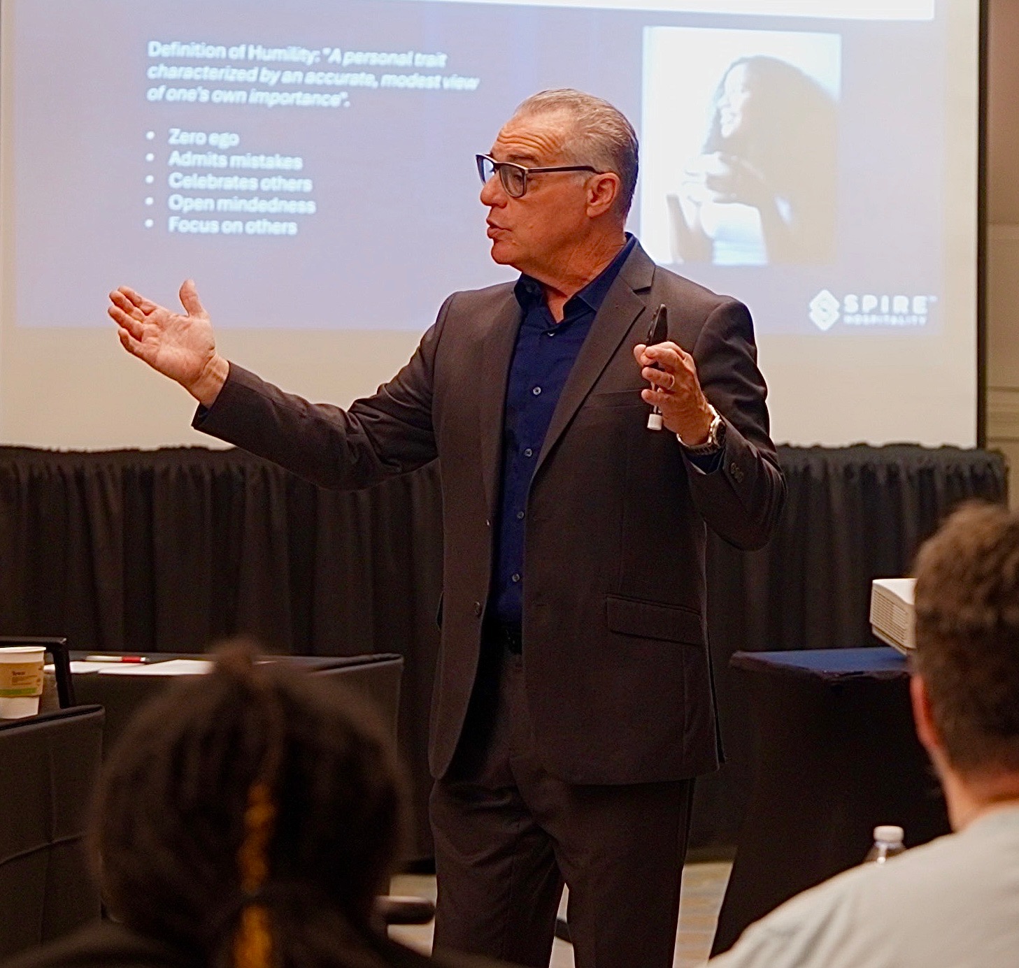 Bob Bekian Giving a Motivational Talk 